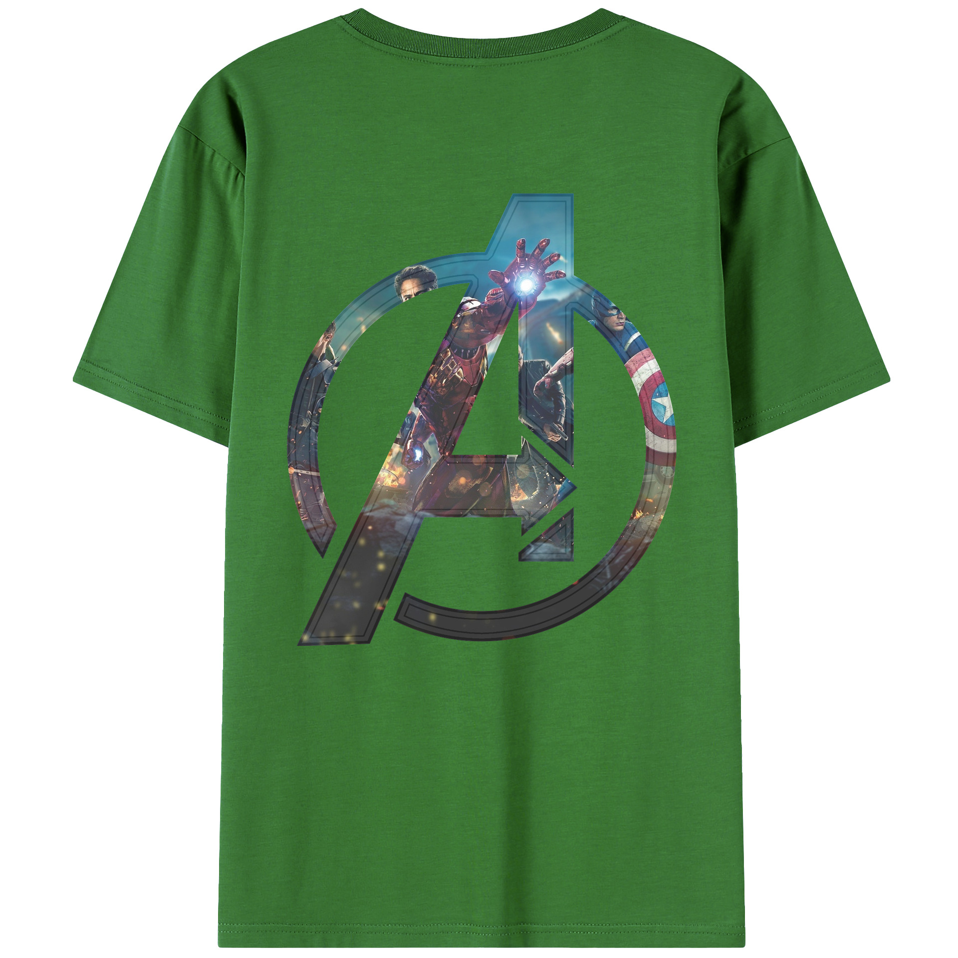 （画像用） アベンジャーズ The Avengers レディース半袖Tシャツ(バックプリント)